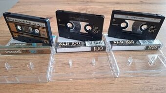 Audiokazety Maxell XLII 90 a XLII 100 3ks