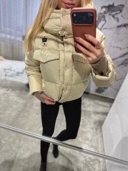 Luxusní, péřová crop bunda BLAUER