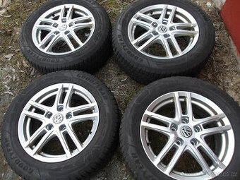 4x alu vw (5x112) zimní pneu goodyear 215/60 r16