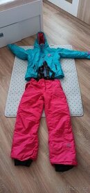 Lyžařské kalhoty, bunda cca 12let - 1