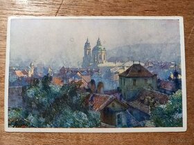 Staré pohlednice - Pražské akvarely Jaroslava Šetelíka