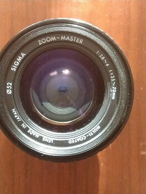 Objektiv zoom Sigma 35-70mm pro Pentax s manuálním ostřením
