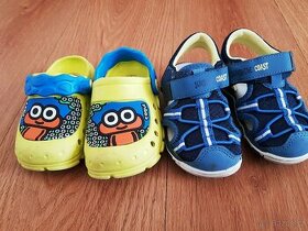 Nové dětské sandále a málo nošené Coqui nazouváky vel 24