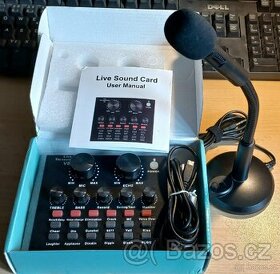 Audio set pro live broadcadting - mixpult + mikrofon
