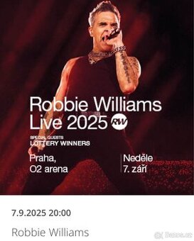 ROBBIE WILLIAMS, 7.9.2025 VIP KLUBOVÉ PATRO O2 ARENA