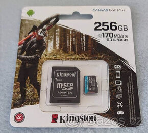 Značková SD karta Kingston Canvas Go 256 GB UHS-I U3