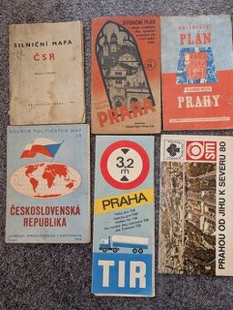 Historické mapy z doby komunismu ČR i Evropa