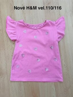 Nové dívčí tričko H&M vel.110 /116
