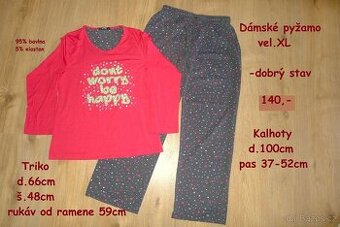 Dámské pyžamo vel.XL