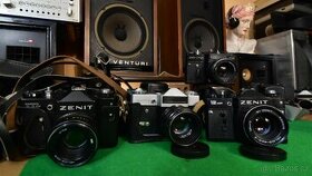 Fotoaparát ZENIT 12xp, EM, ET, TTL, E + objektiv HELIOS