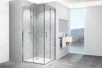 Sprchový kout + vanička 90x90