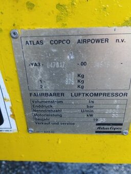 Mobilní kompresor Atlas popco čas 75