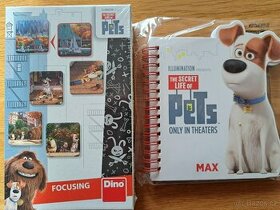 Tajný život mazlíčků - pexeso, blok a malé puzzle