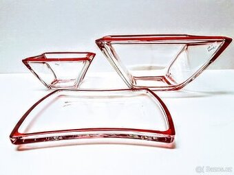 3x mísy skleněné  "Walterglass"