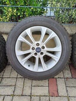 Alu disky rozteč 5x108 R17 + zimní pneu