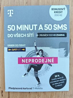 Nová SIM karta T-mobile