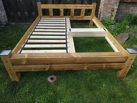 Nová trámová postel Rustik 160x200