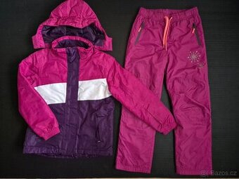 Zimní bunda a kalhoty pro holku vel. 134/140