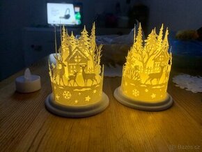 Vanocni dekorace na svicku