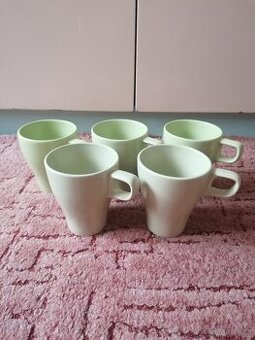 Zelené hrnky Ikea - 5 ks