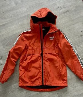 Oranžová bunda H&M s fleecem vel. 152