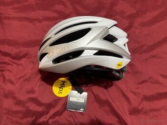 Cyklistická helma Giro Syntax MIPS bílá/stříbrná M 55-59 cm