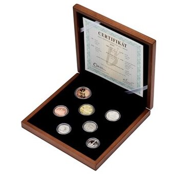 Sada oběžných mincí 2025 proof - dřevěná etue - jen 1250ks