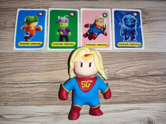 Monsterflex natahovací Stumble Guys Super Gal + 4 kartičky
