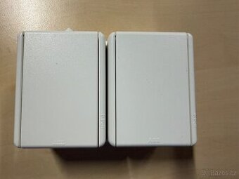 ABB Praktik 5518-2029 B – venkovní dvojzásuvka IP44, 14 ks