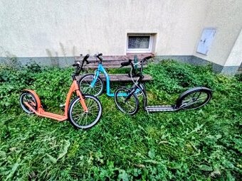 koloběžka Kostka 3x - rodinný set, on - ona  - ono