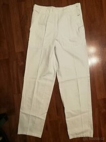 dámské bílé pracovní zdravotní kalhoty S/34-36