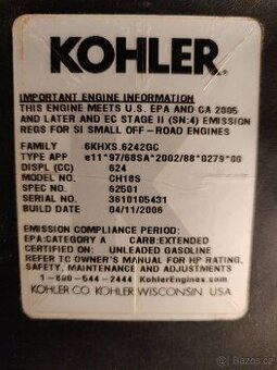 Motor Kohler 18 HP