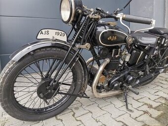 Ajs 350 1929 s dokladmi