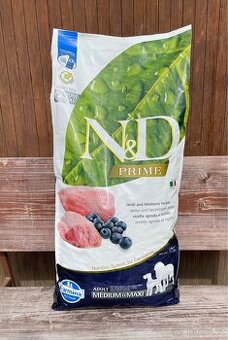 N&D Prime Dog Adult Medium/Maxi Lamb&Blueberry 12kg