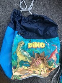 Pytlíky( vaky)na bačkory a na tělocvik Dino