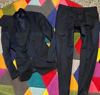 WESTBURY PÁNSKÝ ELEGANTNÍ SLIM LUXUSNÍ OBLEK 52 L