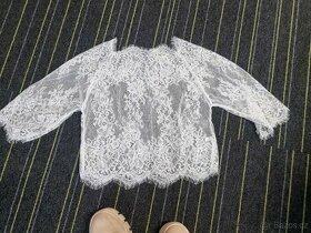 nové krajkové bodýčko na svatební šaty s-m