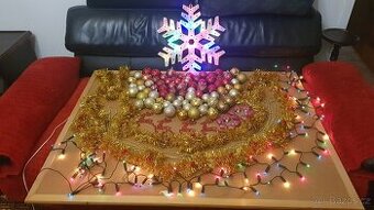 Vánoční ozdoby se svítící vločkou osvětlení nebo osvětlení+2 - 1