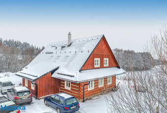 Výjimečná roubená novostavba s vybavením na okraji obce Dědo - 1