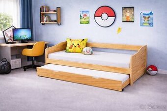 Postel masiv přírodní lakovaný NOVÁ - 1