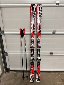 Set lyže Atomic Race GS 10 166 cm + hůlky 125 cm
