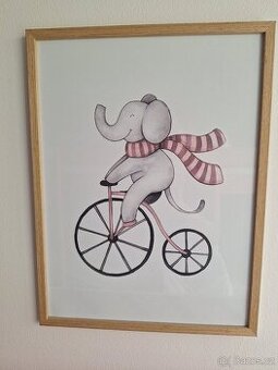 dekorační obraz_slon