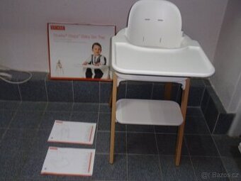 SUPER ROSTOUCÍ ŽIDLIČKA STOKKE STEPS +BABYSET+STOLEK TRAY