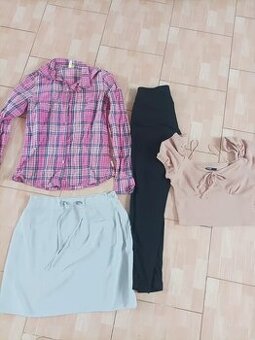 4 kusy dívčího/dámského oblečení vel. S