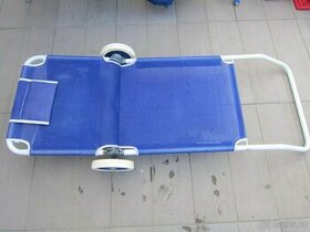 Polohovací plážové lehátko 3v1 židle EASY CAMP LUX vozík gum