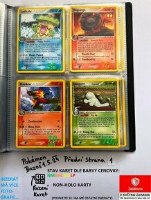 Kusové karty TCG Pokémon STARÉ 15-20LET (ORIGINÁL)