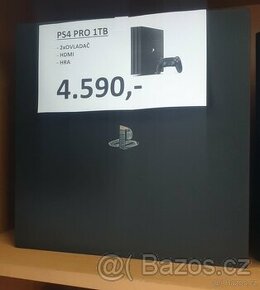 PS4 PRO 1TB+2xOVL+HRA