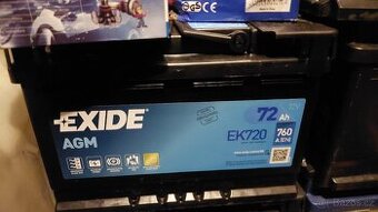 Exide 72ah 760A startstop