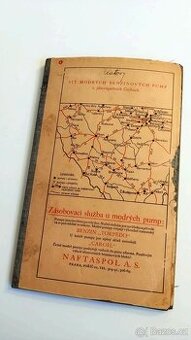 Mapa Klatovsko, Bavorsko, Autoklub ČSR 1926