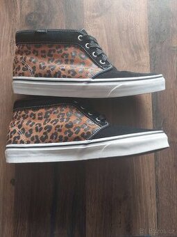 Vans Chukka Boots Black Leopard